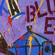 Moka blues. Acrilici e tecnica mista su cartone
